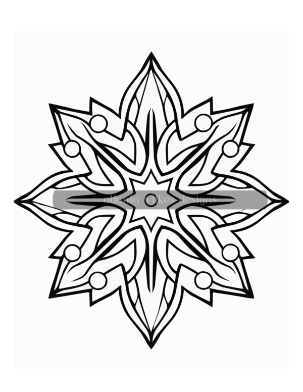 Simple Mandalas Volume #4 Coloring Book Download - Image 10