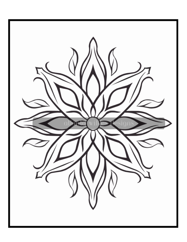 Simple Mandalas Volume #5 Coloring Book Download - Image 2