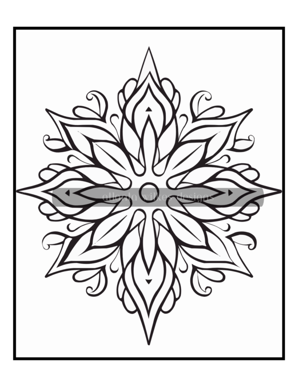 Simple Mandalas Volume #5 Coloring Book Download - Image 3