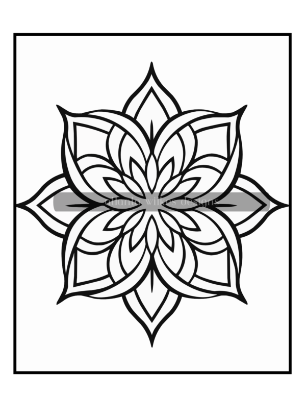 Simple Mandalas Volume #5 Coloring Book Download - Image 5