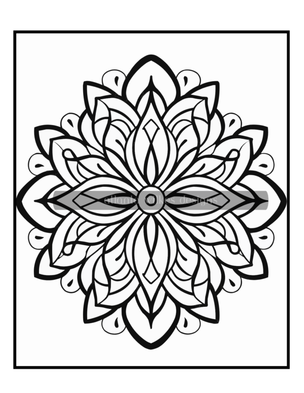 Simple Mandalas Volume #5 Coloring Book Download - Image 6