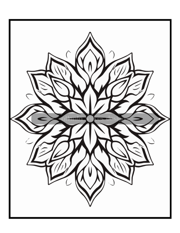 Simple Mandalas Volume #6 Coloring Book Download - Image 2