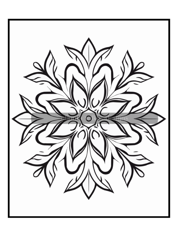 Simple Mandalas Volume #6 Coloring Book Download - Image 11