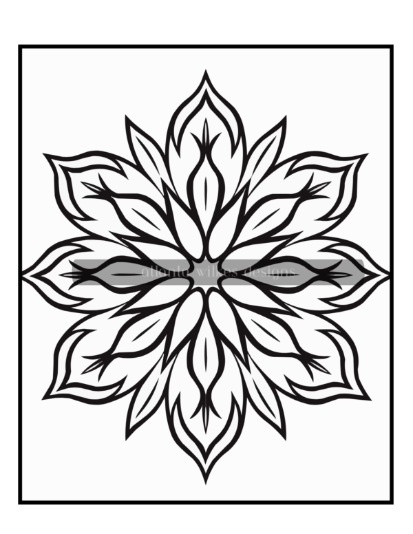 Simple Mandalas Volume #6 Coloring Book Download - Image 3