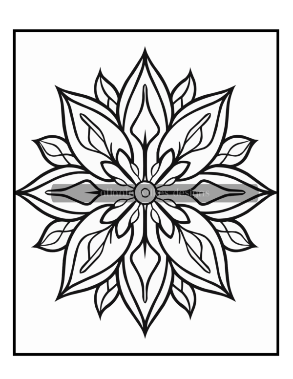 Simple Mandalas Volume #6 Coloring Book Download - Image 5