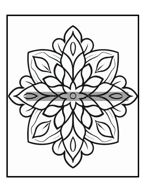 Simple Mandalas Volume #6 Coloring Book Download - Image 6