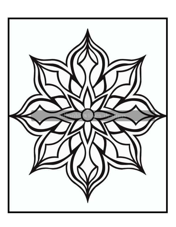 Simple Mandalas Volume #6 Coloring Book Download - Image 7