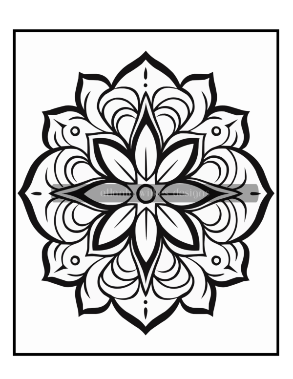 Simple Mandalas Volume #6 Coloring Book Download - Image 9