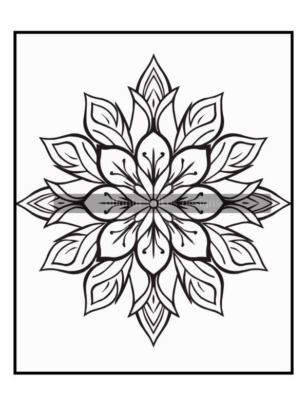 Simple Mandalas Volume #6 Coloring Book Download - Image 10