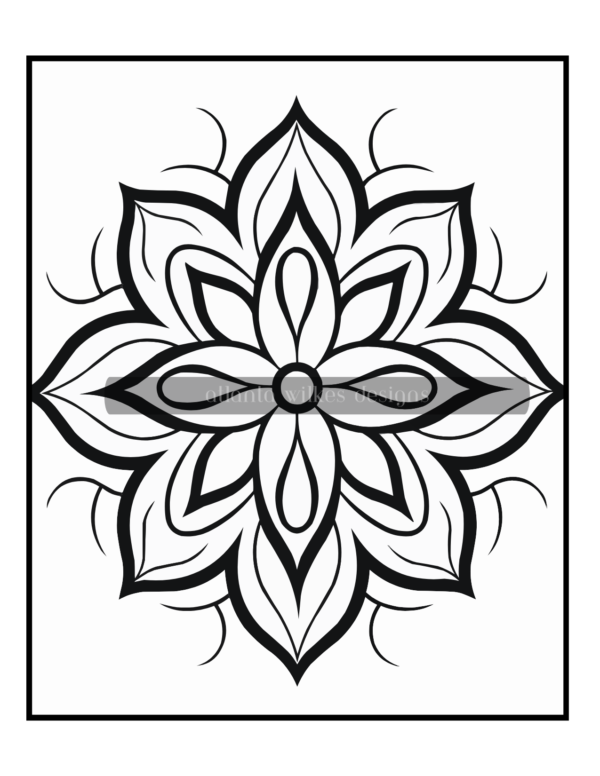 Simple Mandalas Volume #7 Coloring Book Download - Image 2