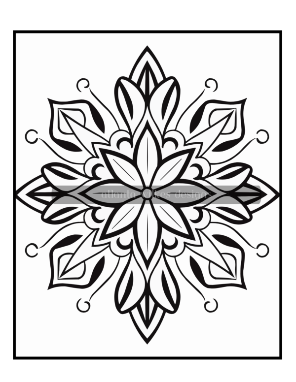 Simple Mandalas Volume #7 Coloring Book Download - Image 11