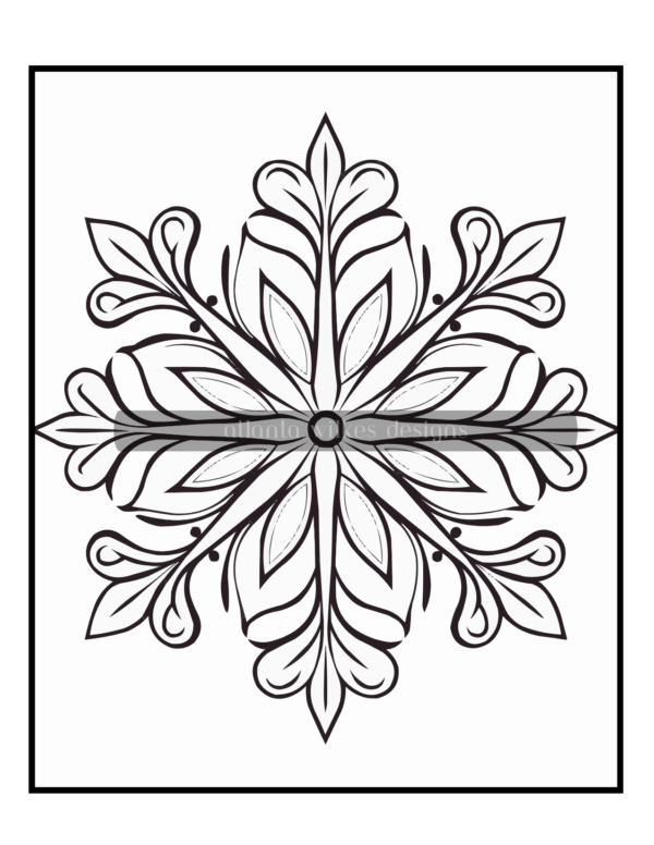 Simple Mandalas Volume #7 Coloring Book Download - Image 3