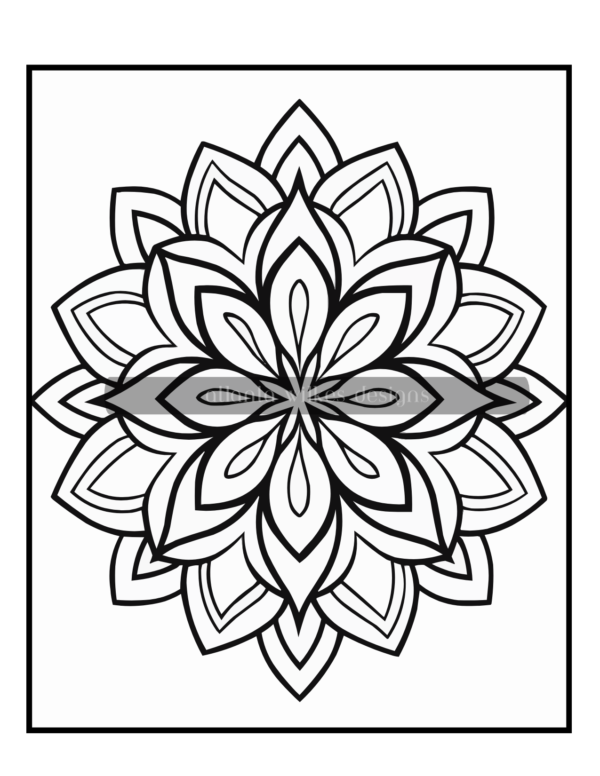 Simple Mandalas Volume #7 Coloring Book Download - Image 5