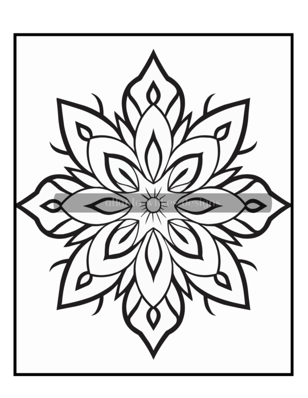 Simple Mandalas Volume #7 Coloring Book Download - Image 6