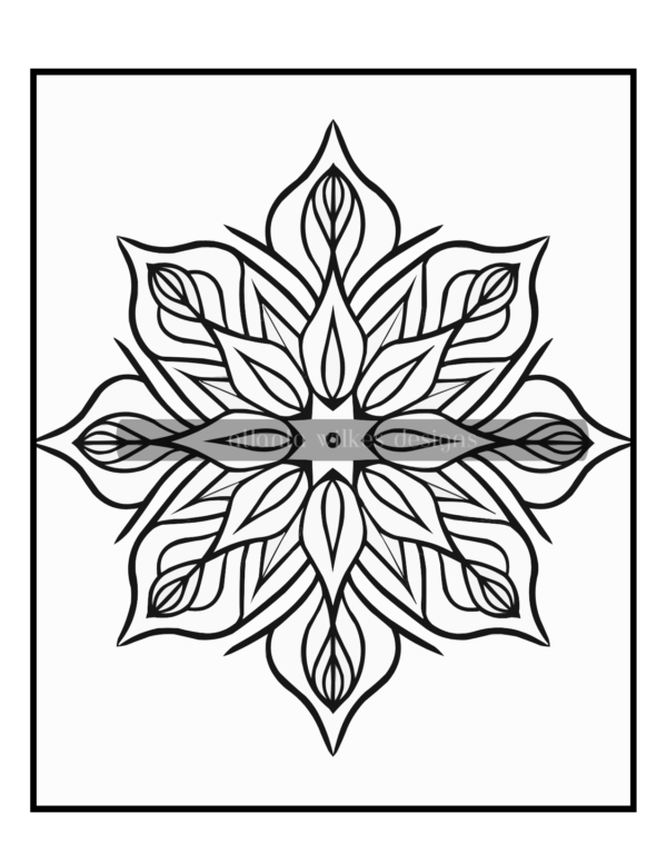 Simple Mandalas Volume #7 Coloring Book Download - Image 7