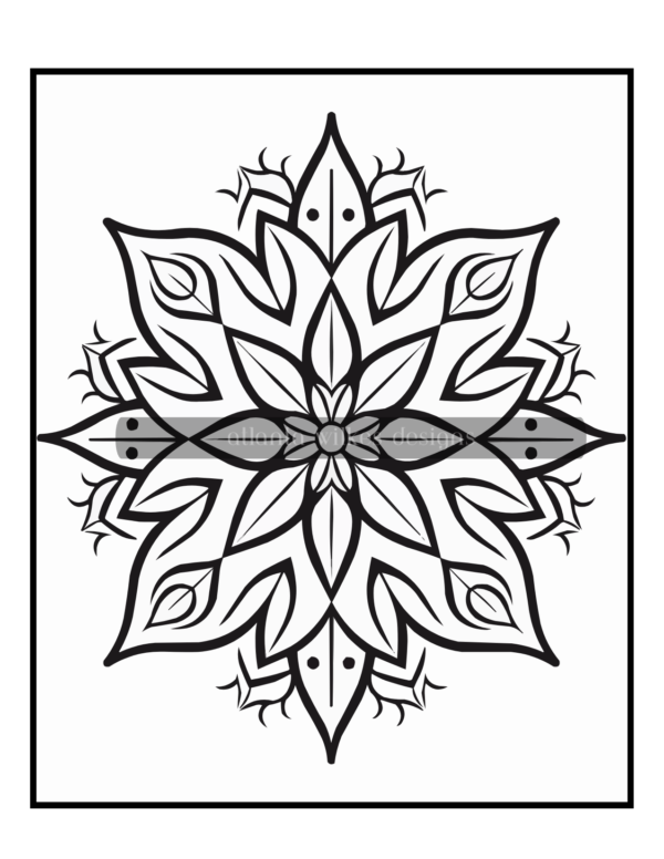 Simple Mandalas Volume #7 Coloring Book Download - Image 8