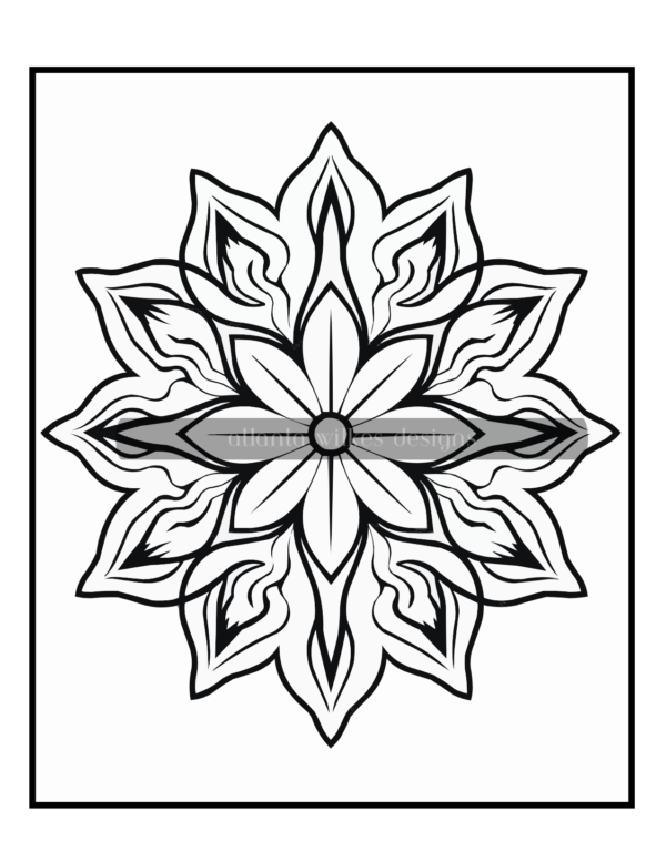 Simple Mandalas Volume #7 Coloring Book Download - Image 9