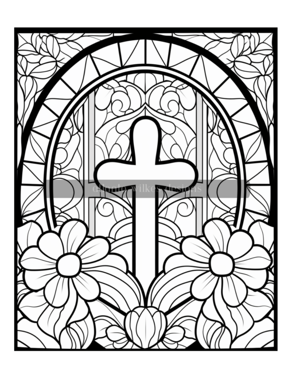 Easter Stained Glass Coloring Book Download - Image 11