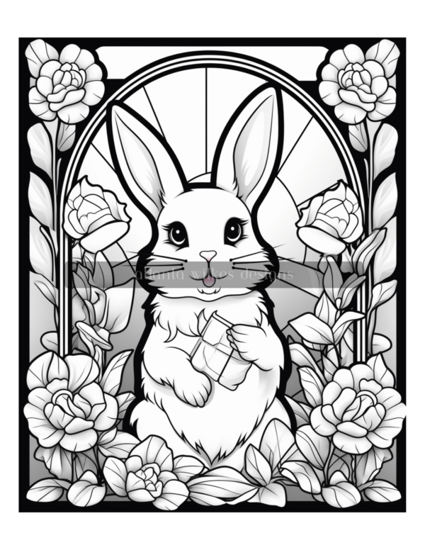 Easter Stained Glass Coloring Book Download - Image 5