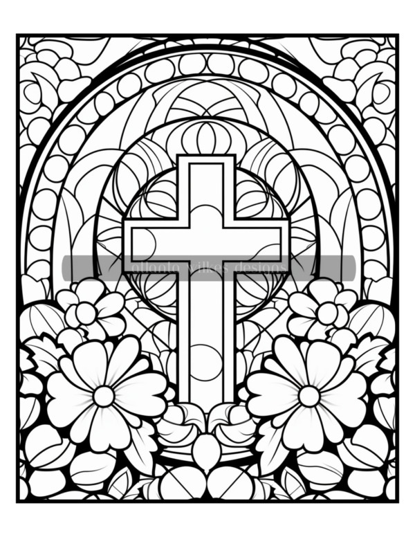 Easter Stained Glass Coloring Book Download - Image 8