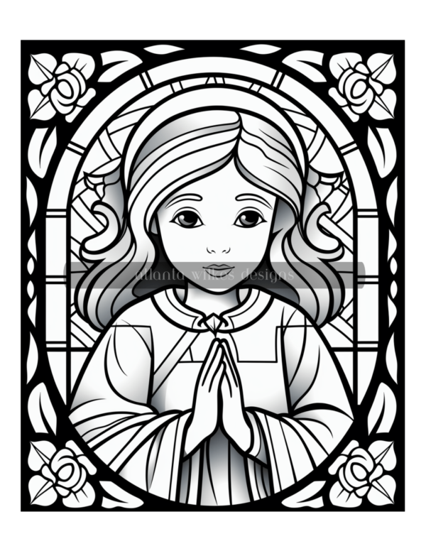 Easter Stained Glass Coloring Book Download - Image 10