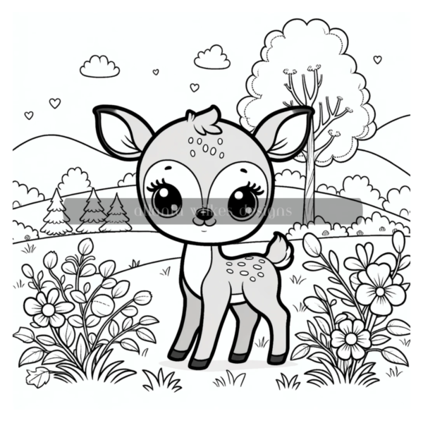 Woodland Animals Coloring Book Download - Image 11