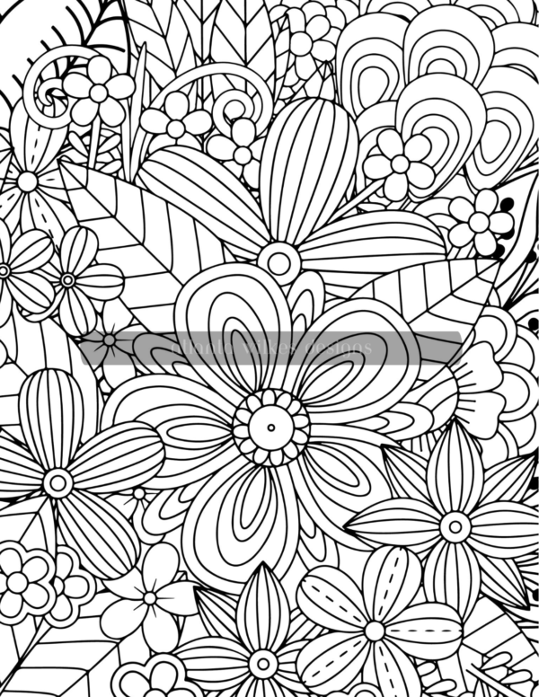 Blooming Blossoms 2 Coloring Book Download - Image 11