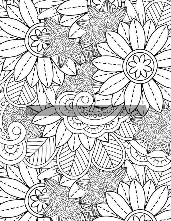 Blooming Blossoms 2 Coloring Book Download - Image 5