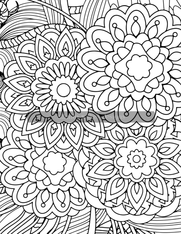 Blooming Blossoms 2 Coloring Book Download - Image 9