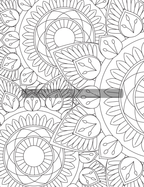 Mandala Madness Volume 1 Coloring Book Download - Image 11