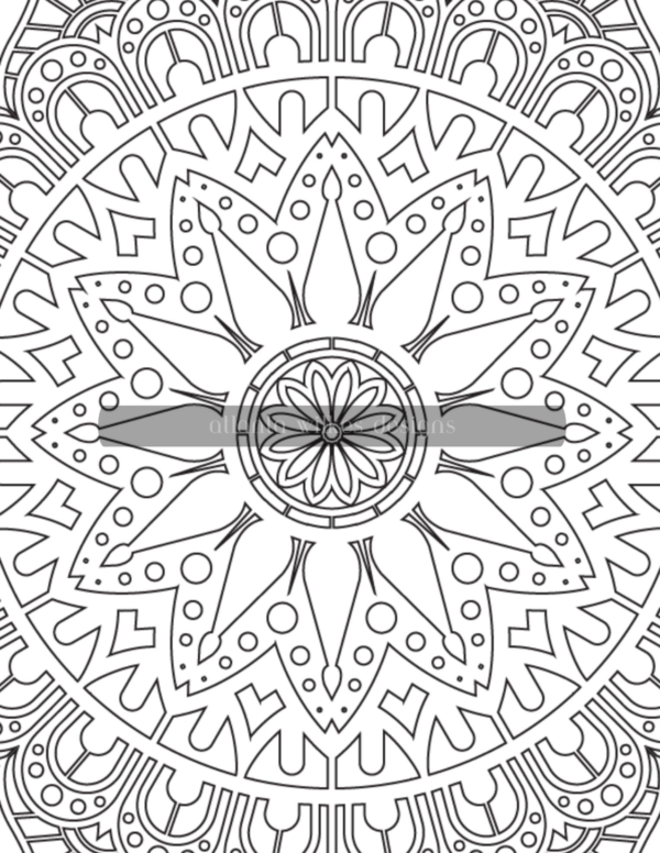 Mandala Madness Volume 1 Coloring Book Download - Image 2