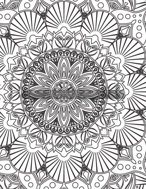 Mandala Madness Volume 1 Coloring Book Download - Image 10