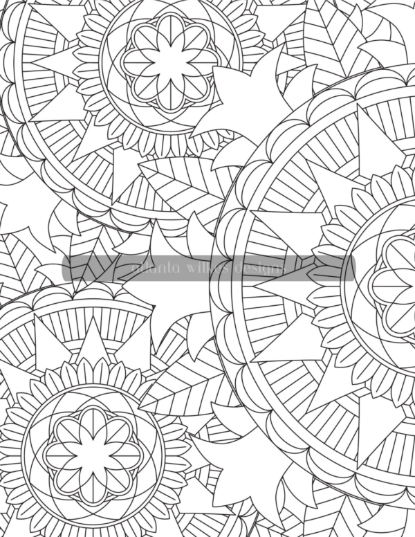 Mandala Madness Volume 1 Coloring Book Download - Image 7