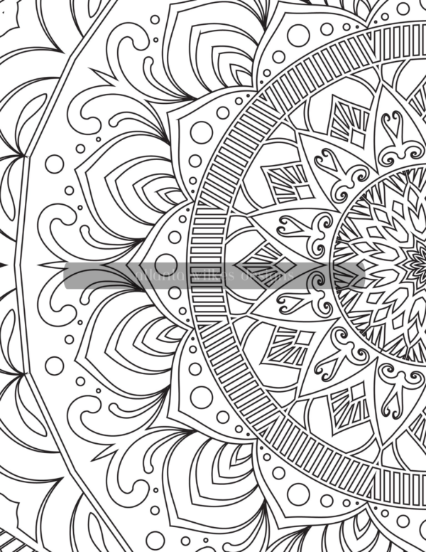 Mandala Madness Volume 1 Coloring Book Download - Image 6