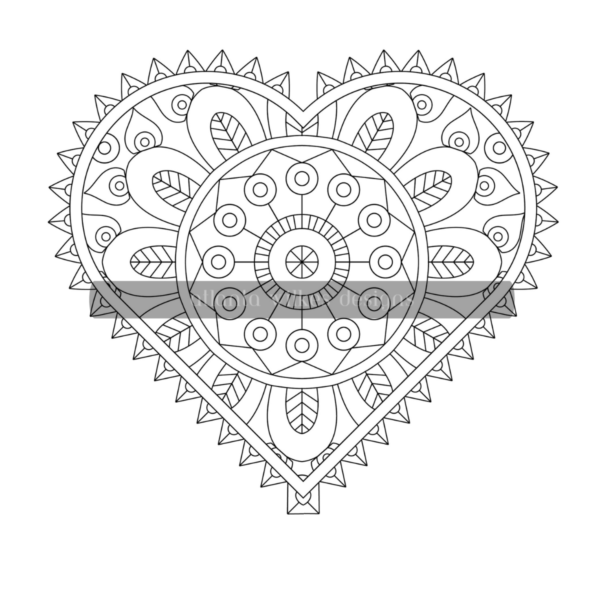 Love Mandalas Coloring Book Download - Image 2