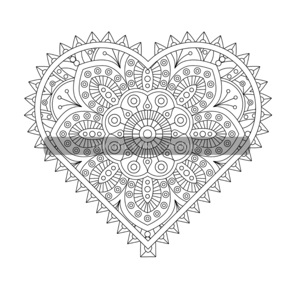 Love Mandalas Coloring Book Download - Image 3