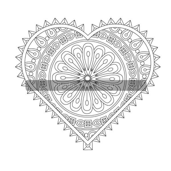 Love Mandalas Coloring Book Download - Image 4