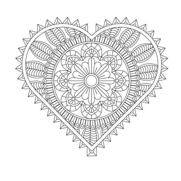 Love Mandalas Coloring Book Download - Image 5