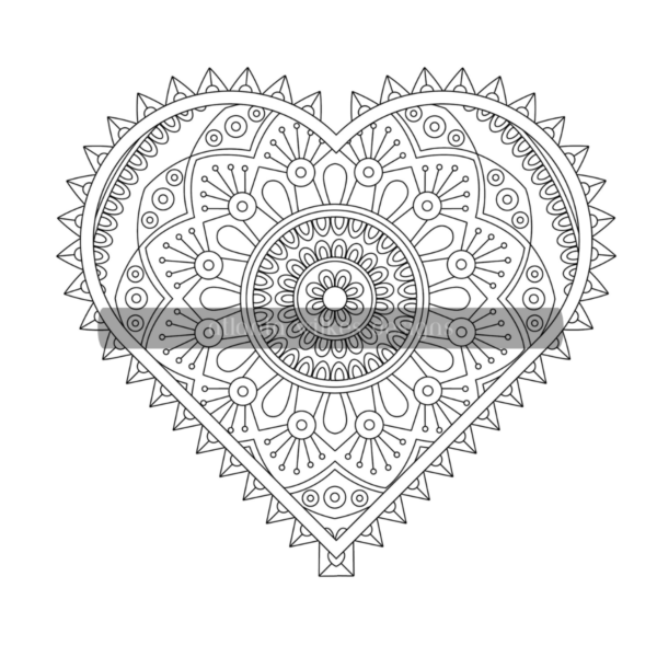 Love Mandalas Coloring Book Download - Image 6