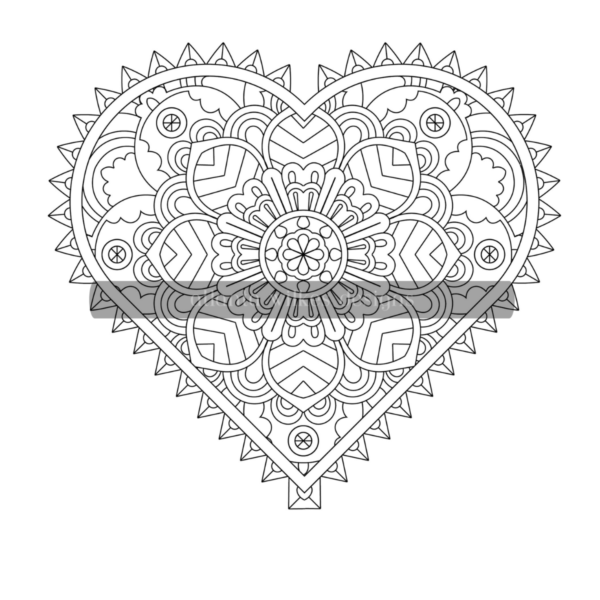 Love Mandalas Coloring Book Download - Image 9