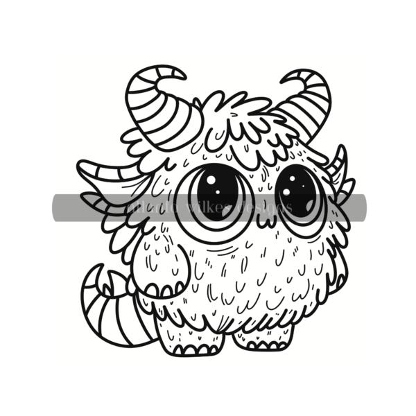 Creepy Cute Kawaii Bold and Easy Digital Download Coloring Book - Image 8