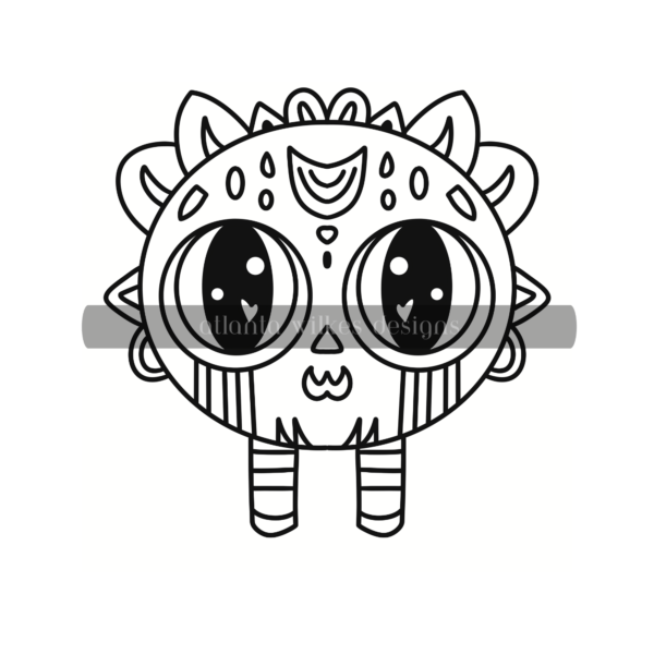 Creepy Cute Kawaii Bold and Easy Digital Download Coloring Book - Image 14