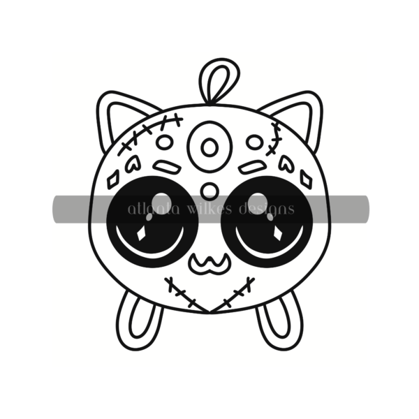 Creepy Cute Kawaii Bold and Easy Digital Download Coloring Book - Image 15