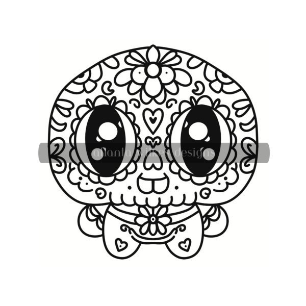 Creepy Cute Kawaii Bold and Easy Digital Download Coloring Book - Image 21