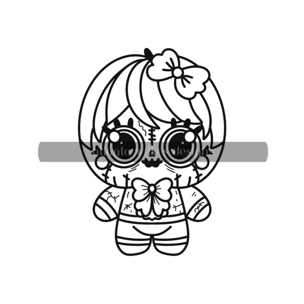 Creepy Cute Kawaii Bold and Easy Digital Download Coloring Book - Image 24