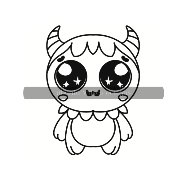 Creepy Cute Kawaii Bold and Easy Digital Download Coloring Book - Image 28