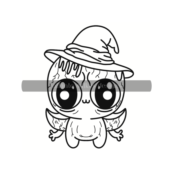 Creepy Cute Kawaii Bold and Easy Digital Download Coloring Book - Image 45