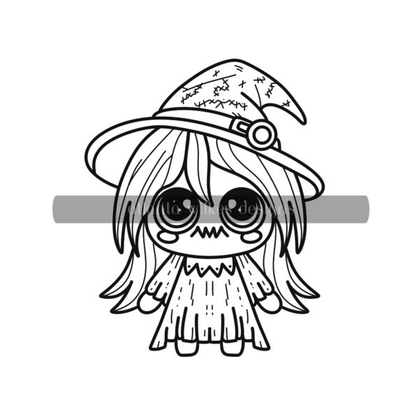 Creepy Cute Kawaii Bold and Easy Digital Download Coloring Book - Image 55