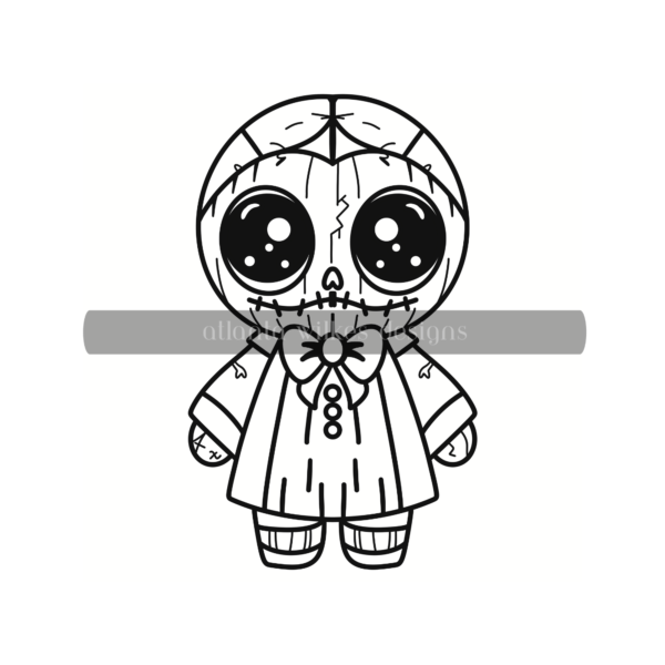 Creepy Cute Kawaii Bold and Easy Digital Download Coloring Book - Image 60