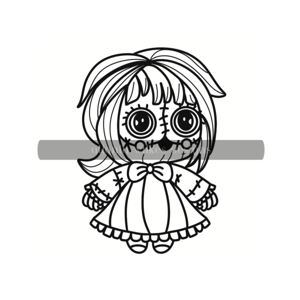 Creepy Cute Kawaii Bold and Easy Digital Download Coloring Book - Image 56